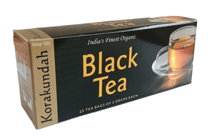 KORAKUNDAH Black Tea | 25 Dip Tea Bags of 2 grams each | Pack of 1 | Total 50 g | India's Finest Organic Tea | Chamraj Nilgiri Tea