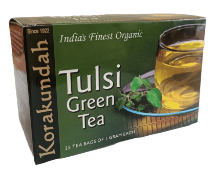KORAKUNDAH Organic Tulsi Green Tea | 25 Dip Tea Bags | Pack of 1 | Total 25 g | India's Finest Organic Tea| Chamraj Nilgiri Tea