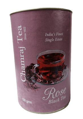 CHAMRAJ Rose Black Tea 100 gms | Pack of 1 | Total 100 gms | India's Finest Single Estate Nilgiri Tea