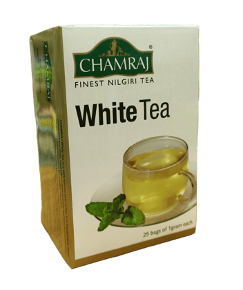 CHAMRAJ White Tea | 25 Dip Bags  | Pack of 1 | Total 25 Dip Bags | Finest Nilgiri Tea