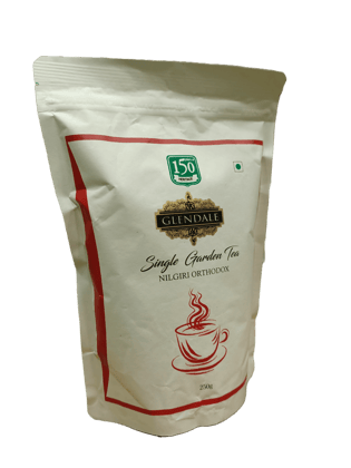 GLENDALE Nilgiri Orthodox Tea | 250 g | Pack of 1 | Total 250 g | High Grown Nilgiri Single Garden Tea | 150 Years of Heritage