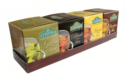 CHAMRAJ Gift Pack | Four Flavours of 20 g each | Total 80 gms | Finest Nilgiri Tea