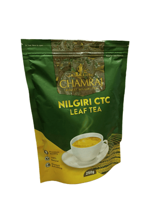 CHAMRAJ Nilgiri CTC Leaf Tea | 250 g | Pack of 1 | Total 250 g | Chamraj Finest Nilgiri Tea
