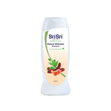 Sri Sri Tattva Henna Shikakai Shampoo - For Silky Smooth & Conditioned Hair, 200ml