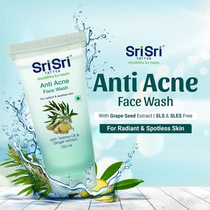 Sri Sri Tattva Anti Acne Face Wash - For Radiant & Spotless Skin, 150ml