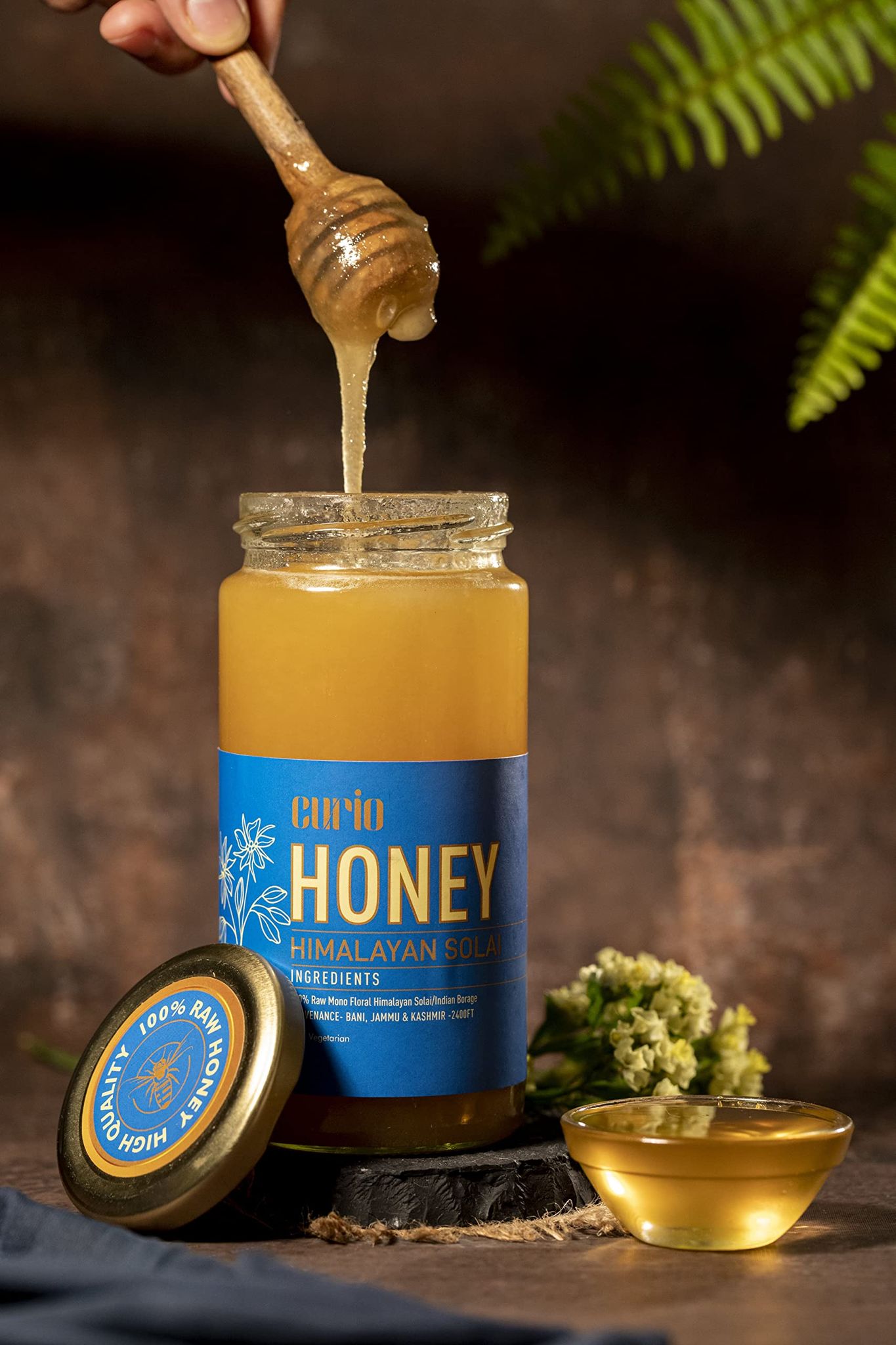 Curio Raw Monofloral Honey| Hiamlayan Solai | Indian Borage Honey |Provenance- Ramban, J&K 2400 Ft Above Sea Level | (500 gms)
