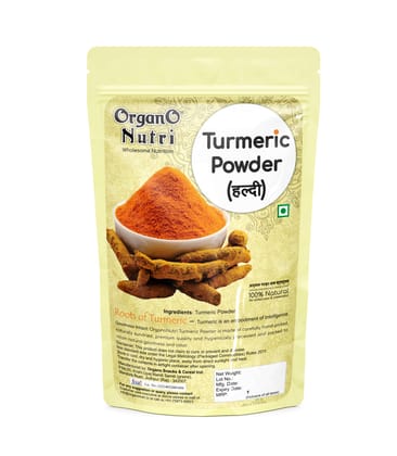 OrganoNutri Turmeric Powder | Pure Haldi Powder | Curcuma aromatica | The Golden Spice (400g)