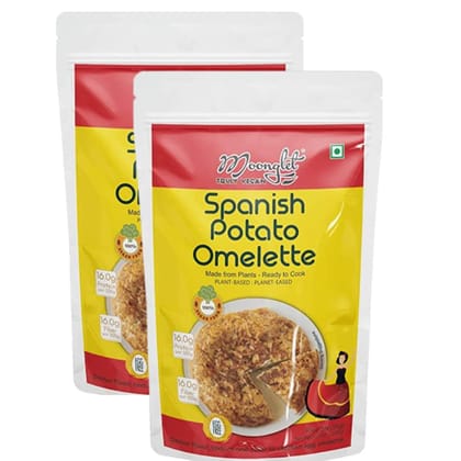 Spanish Potato Omelette (Just Egg - Less) | Protein Rich Post Workout Gym Snack | Pancake, Breakfast Cereal Alternative | 400g: Pack of2, 200g Each