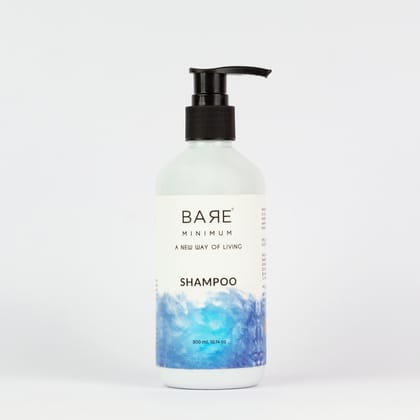 Bare Minimum Hair Fall Rescue Shampoo For Weak Hair also Smooth and Silky Anti Dandruff Shampoo with Amla, Bhiringraj, Reetha 300 ML