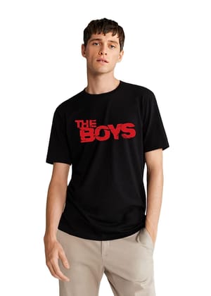 Style Men Fashion The Boys Meme Trendy Graphic Printed White Half Sleeve T-Shirt for Men