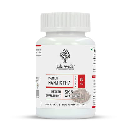 Life Aveda Premium Manjistha - 60 capsules