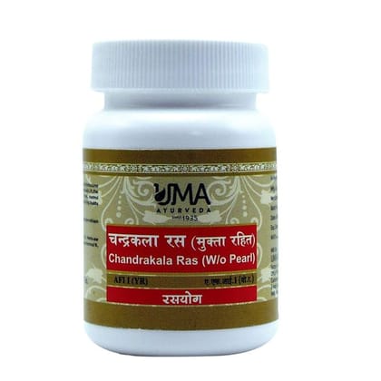Uma Ayurveda Chandrakala Ras 40 Tab Useful in Respiratory Care Fever, Cough