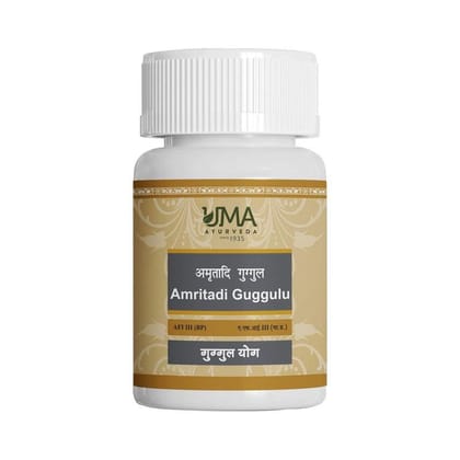 Uma Ayurveda Amritadi Guggul 40 Tab Useful in Bone, Joint and Muscle Care Digestive Health, Piles, Skin Care