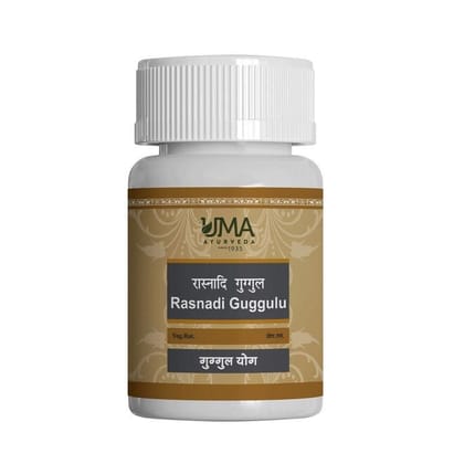 Uma Ayurveda Rasnadi Guggulu Ayurvedic Tablets Helpful in Bone Joint and Muscle Care and Pain Relief (40 Tab)