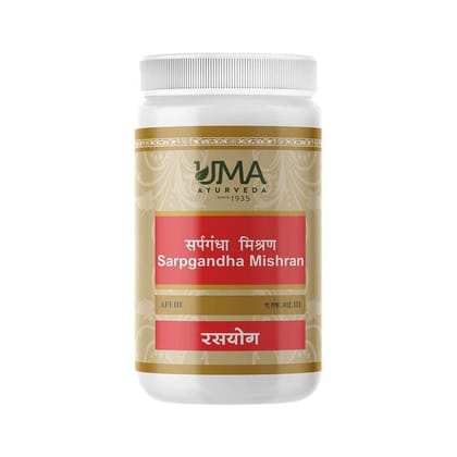 Uma Ayurveda Sarpgandha Mishran 1000 Tab Useful in Cardiac Care Mental Wellness Products, Blood Pressure, loss sleep