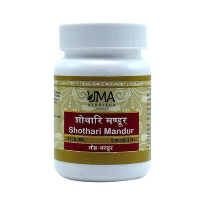 Uma Ayurveda Shothari Mandur 80 Tab Useful in Bone, Joint and Muscle Care Deficiencies, Swelling, Anemia