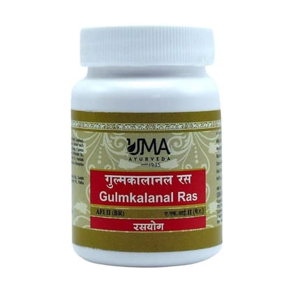 Uma Ayurveda Gulmkalanal Ras 40 Tab Useful in Digestive Health Gulma, Tumor