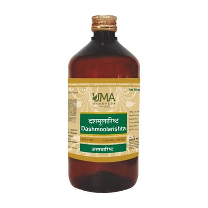 Uma Ayurveda Dasmularishta 450 ml Useful in Female Disorders Digestive Health, Male Disorder, Common Cold