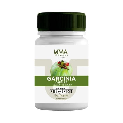 Uma Ayurveda Garcinia Capsule 60 Caps Useful in General Wellness Digestive Health, Lifestyle Disorders, Obesity