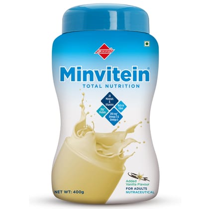 MINVITEIN COMPLETE BALANCED NUTRITION POWDER- VANILLA (28 VITAMINS & MINERALS)