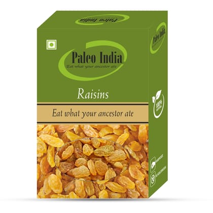 Paleo India 400gm Golden Raisins Kishmish Dry Fruits