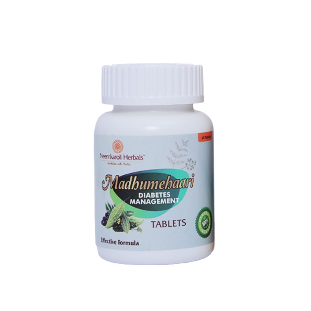 Neemkaroli Herbals  Madhumehaari Diabetes 60 Tablet | Your Trusted 100% Natural Solution for Diabetes Care