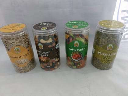 Combo Pack of Plum seeds,mixed dried fruits, tutti frutti plum seeds.