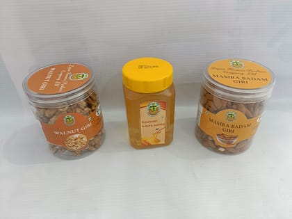 Combo Pack (Walnut, Kashmiri White Honey, Almond Giri)