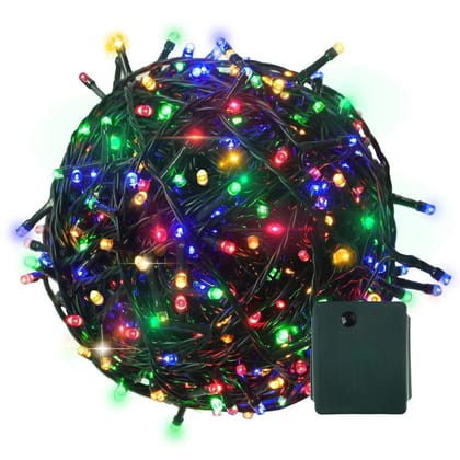Ekdant Multicolor Plastic Led Lights 30 Mtr Serial Bulbs Ladi With 8 Modes Controller Decoration Lighting For Indoor, Outdoor, Diy, Diwali Christmas Eid And Other Festival Season