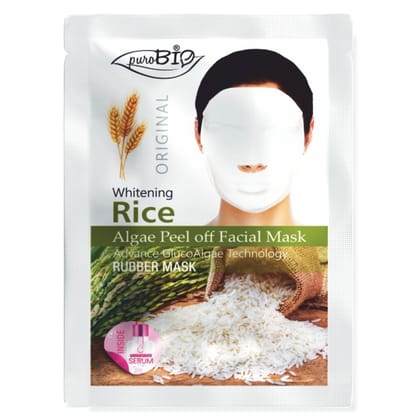 Purobio Rice Glucoalgae Peel Off Facial Mask Kit