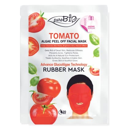 Purobio Tomato Glucoalgae Peel Off Facial Mask Kit