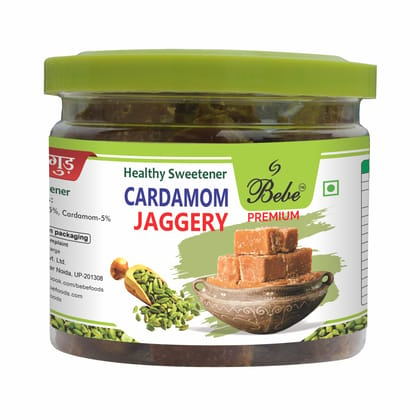 BEBE Premium Cardamom/Elachi Jaggery 400g (200g X 2 Pcs)