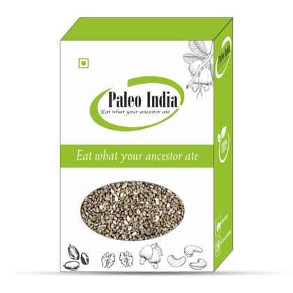 Paleo India 1kg Raw Black Chia Seeds| Rich in Fiber|Seeds for Weight Loss| Dried Seeds