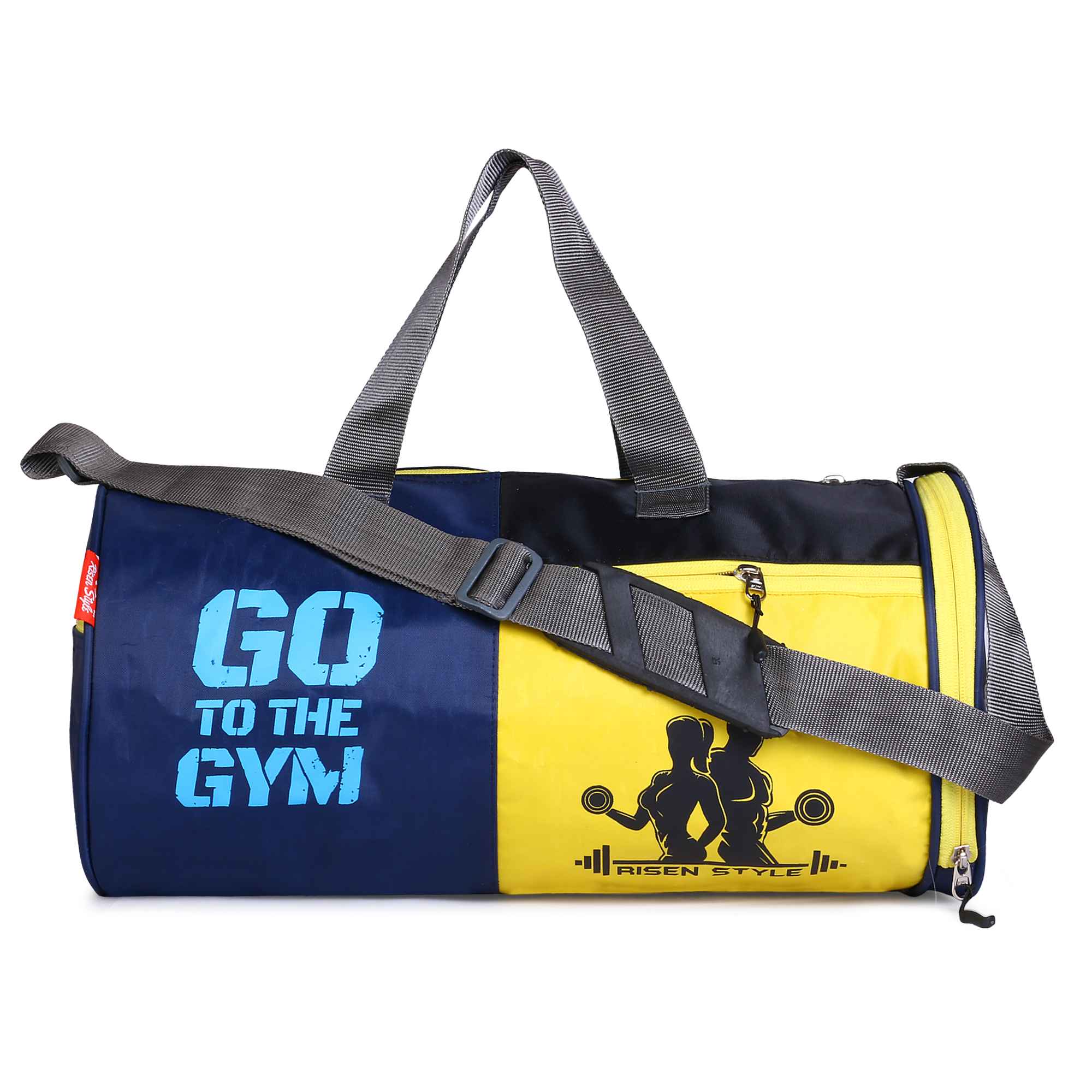Yellow and Blue Gym Bag