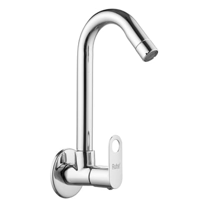 Orbit Sink Tap with Small (12 inches) Round Swivel Spout Brass Faucet - by Ruhe®