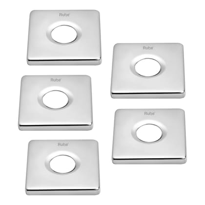 Square Flange (Chrome Plated) (Pack of 5) - by Ruhe®