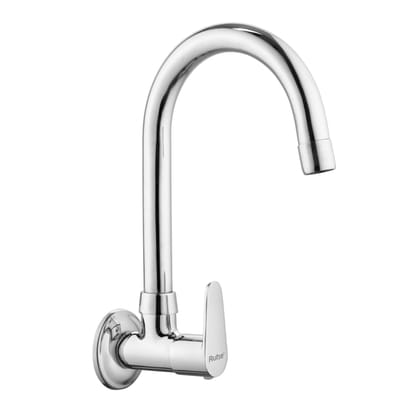 Eclipse Brass Sink Tap With Small (12 inches) Round Swivel Spout - by Ruhe®