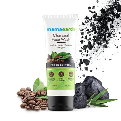 Mamaearth Charcoal Face Wash with Activated Charcoal & Coffee for Oil Control 100 ML