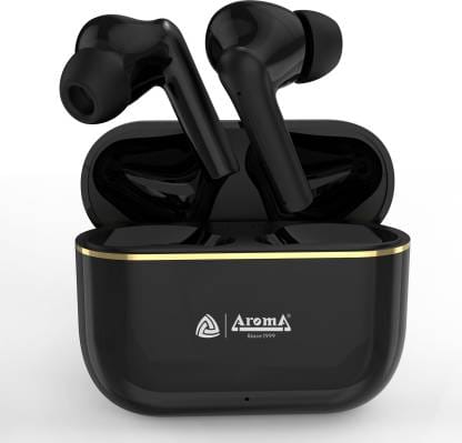 Aroma NB140 Galaxy 50 Hours* Playtime, Deep Bass, Fast Charging True Wireless Earbuds Bluetooth Headset  (Black, True Wireless)
