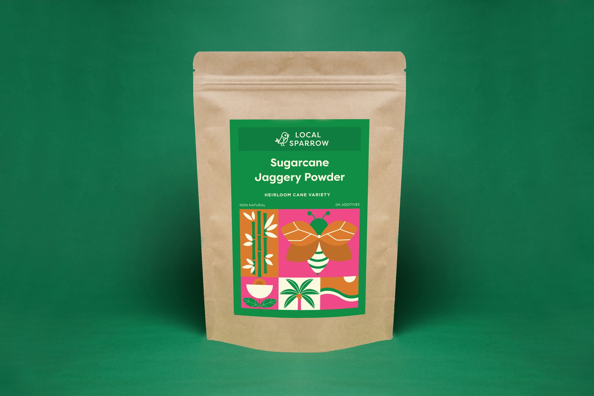 Local Sparrow Sugarcane Jaggery Powder| No Sulphates |100% Natural