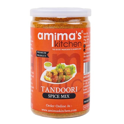 Amima's Kitchen Tandoori Jain Spice Mix (No Onion No Garlic) – 100 Grams | Blended Spice Mix | For Healthy and Delicious Cooking | No Synthetic Flavour & Color | Ready Masala Powder
