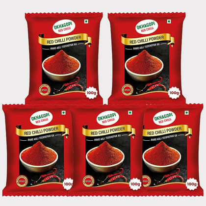 Red Chilli Powder, Pack of 5