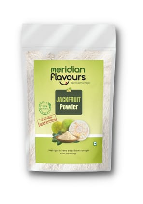 Meridian Flavours Dehydrated Raw Jackfruit Powder | Only Top Quality Jackfruit Bulbs Used | Washed and Cleaned | 100% Natural and Preservatives Free | (Raw Jackfruit Powder, 250gm/500gm)