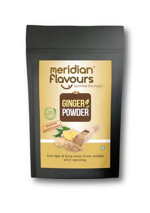 Meridian Flavours Dehydrated Ginger Powder | Washed and Cleaned Without Outer Skin | 100% Natural and Preservatives Free |  (Ginger Powder, 100gm)