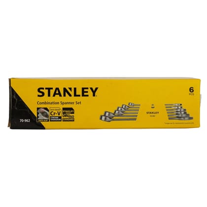 Stanley Combination Spanner 6Pc ( 8,10,12,13,14 &17 Mm) 70-962