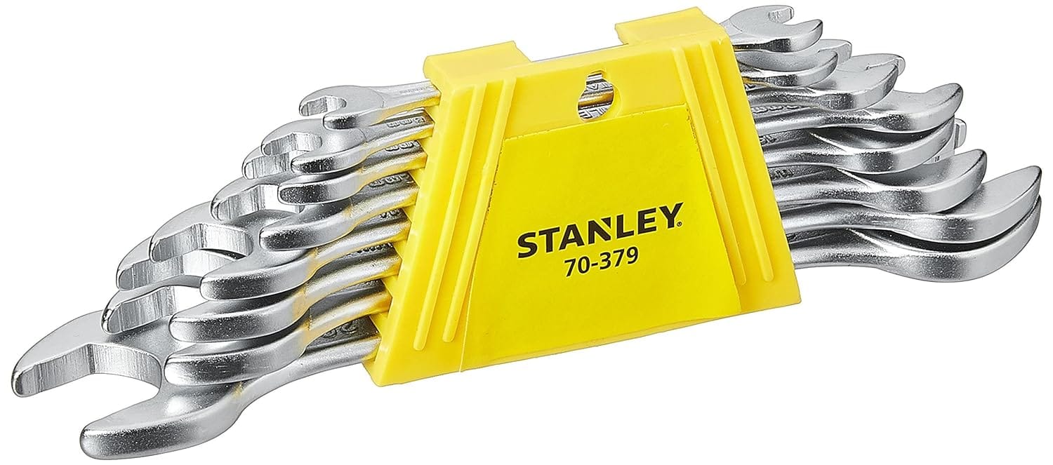 Stanley Double Open End Spanner Set 8Pcs 6X7 To 20X22Mm 70-379E
