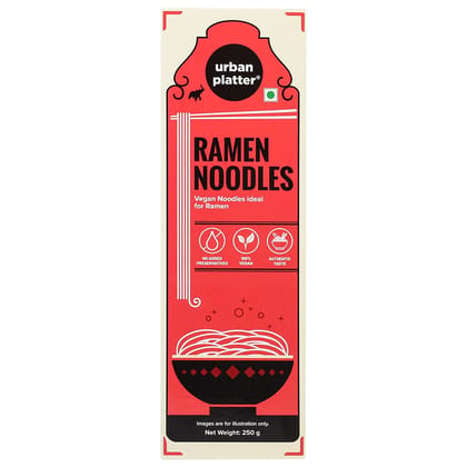 Urban Platter Ramen Noodles, 250g (Ideal for Ramen, No Added Preservatives)