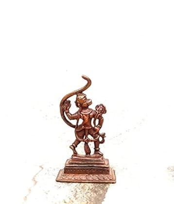 Searchers Paradise - Copper Idols Hanuman, 2.1  inches, Copper Handmade 36 Grams, Patina Antique Finish, Pack of 1 Piece