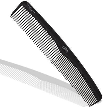 Vega Professional Weaving Comb (Carbon Anti-Static Black Line Hair Comb)(VPVCC-11)