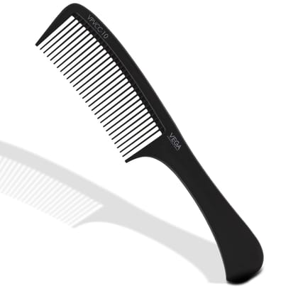 Vega Professional Handle Comb (Carbon Anti-Static Black Line Hair Comb)(VPVCC-10)